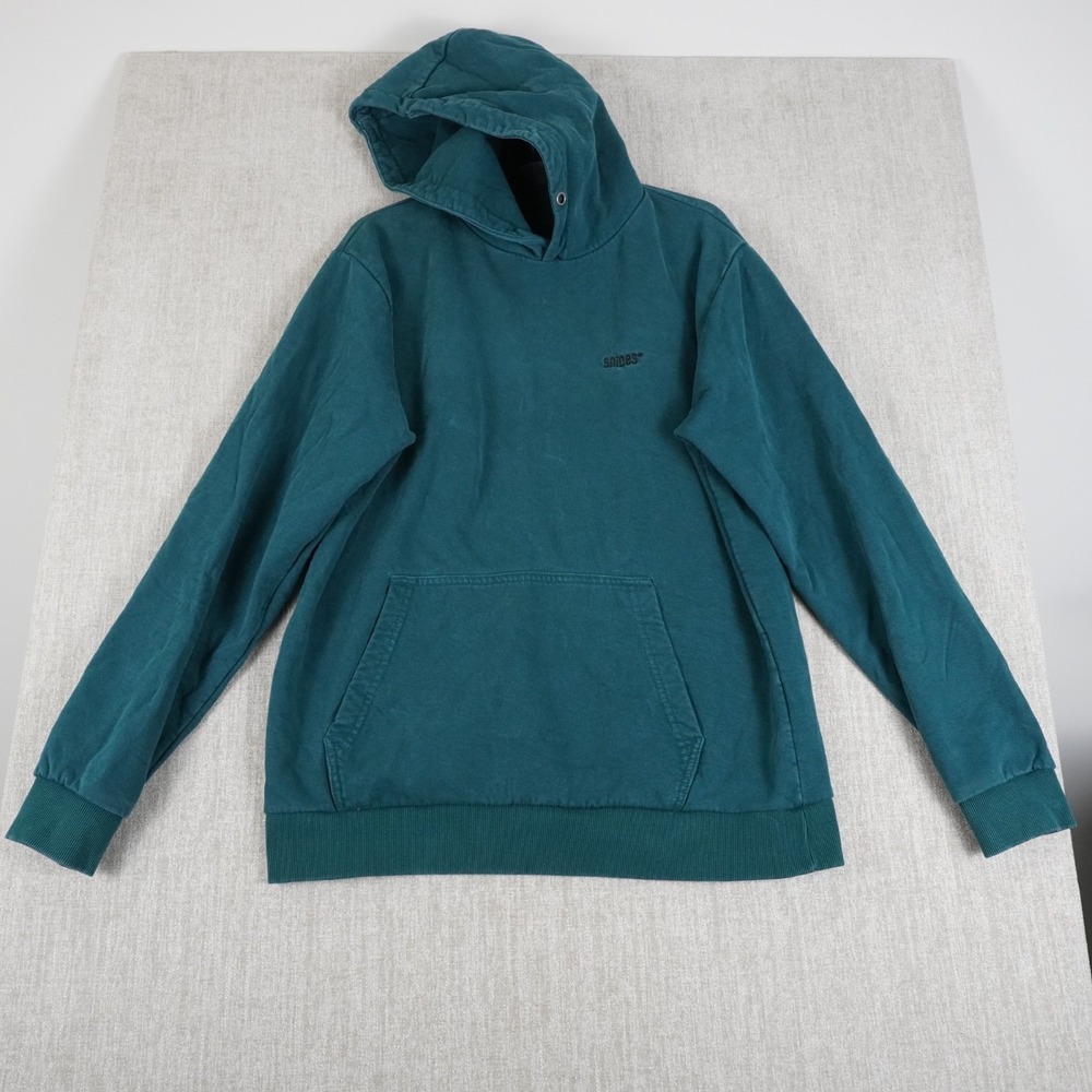 SNIPES Mens Green Pullover Hoodie Size XL Cotton
